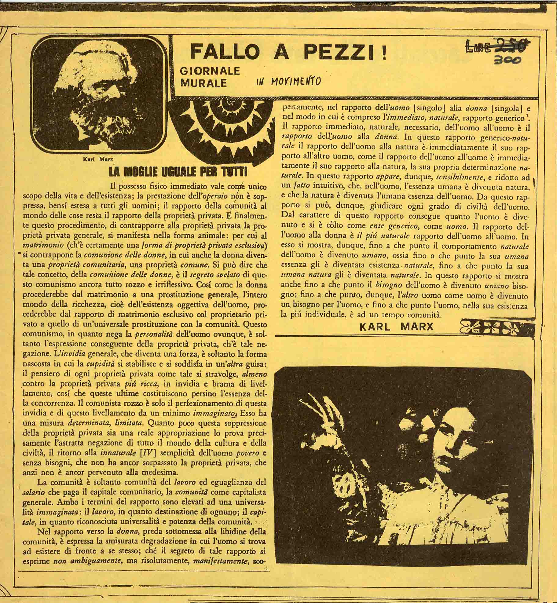 Fallo a pezzi! Giornale murale in movimento